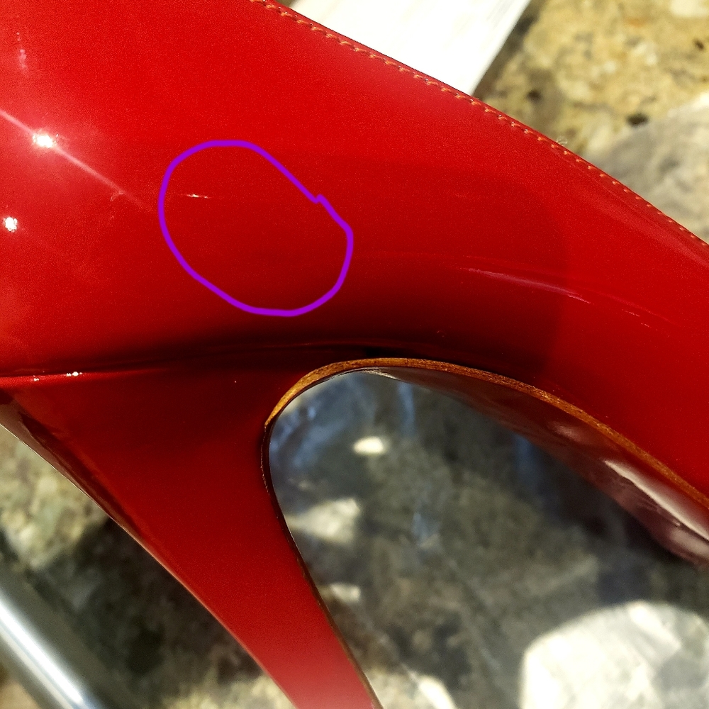 Christian Louboutin Rolando heels patent calf w/ original box & extra heel taps. - Picture 13 of 16